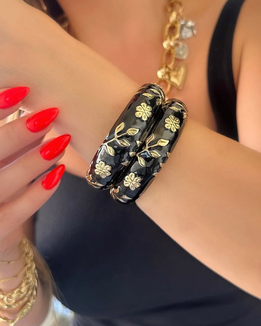 Noir Rose Cuff