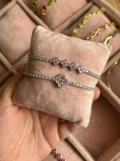 The Juliette Clover Tennis Bracelet