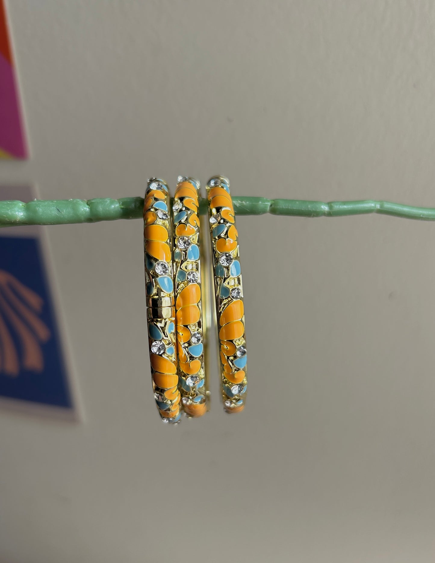 Yellow Vintage Bangle (each bangle)