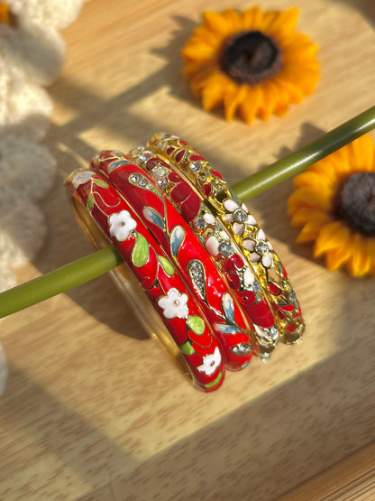 Scarlet Heirloom Stack (Set of 4)