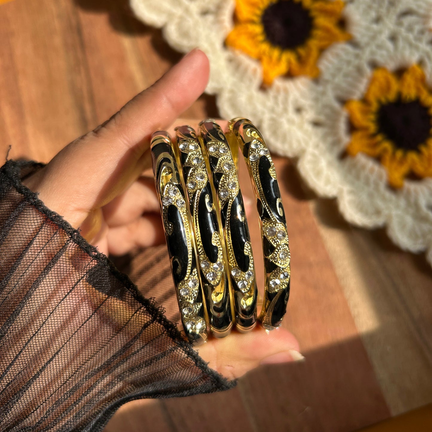Black Vintage Bangle (each bangle)