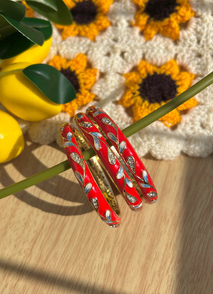 Red Vintage Bangle (Each Bangle)