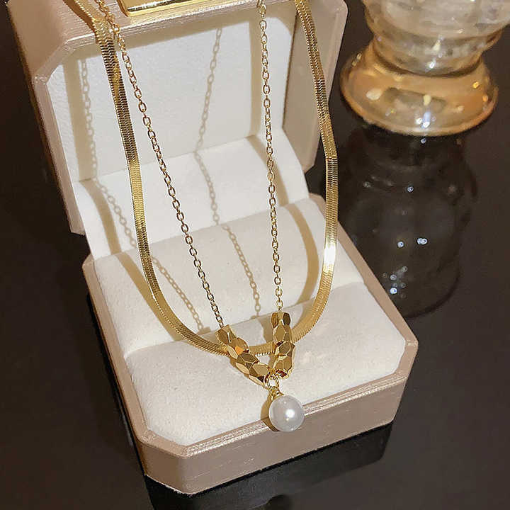 Layered Pearl Necklace