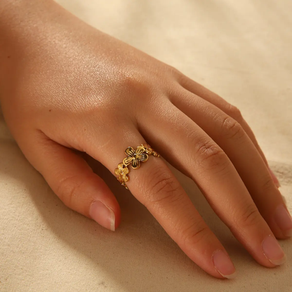 Gold Flower Ring