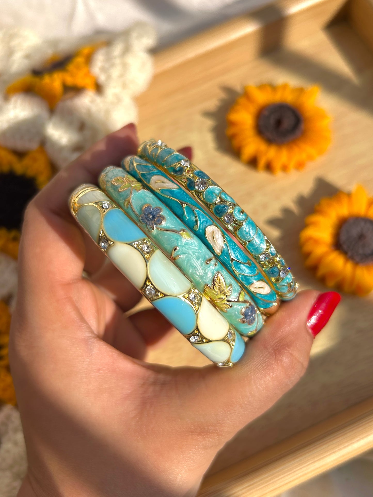 Azure Garden Stack (Set of 4)