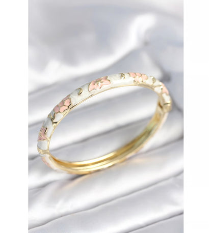 Ice Blue Floral Bangle (Pack of 1)