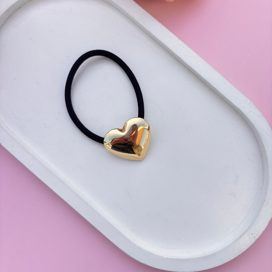 Heart Gold Plated Pony Cuff