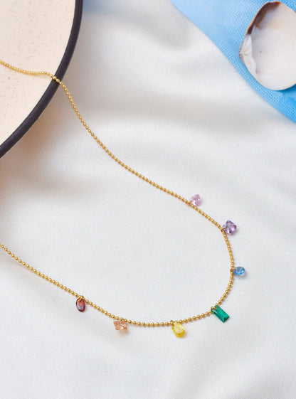 Muticolor Strand Nevklace