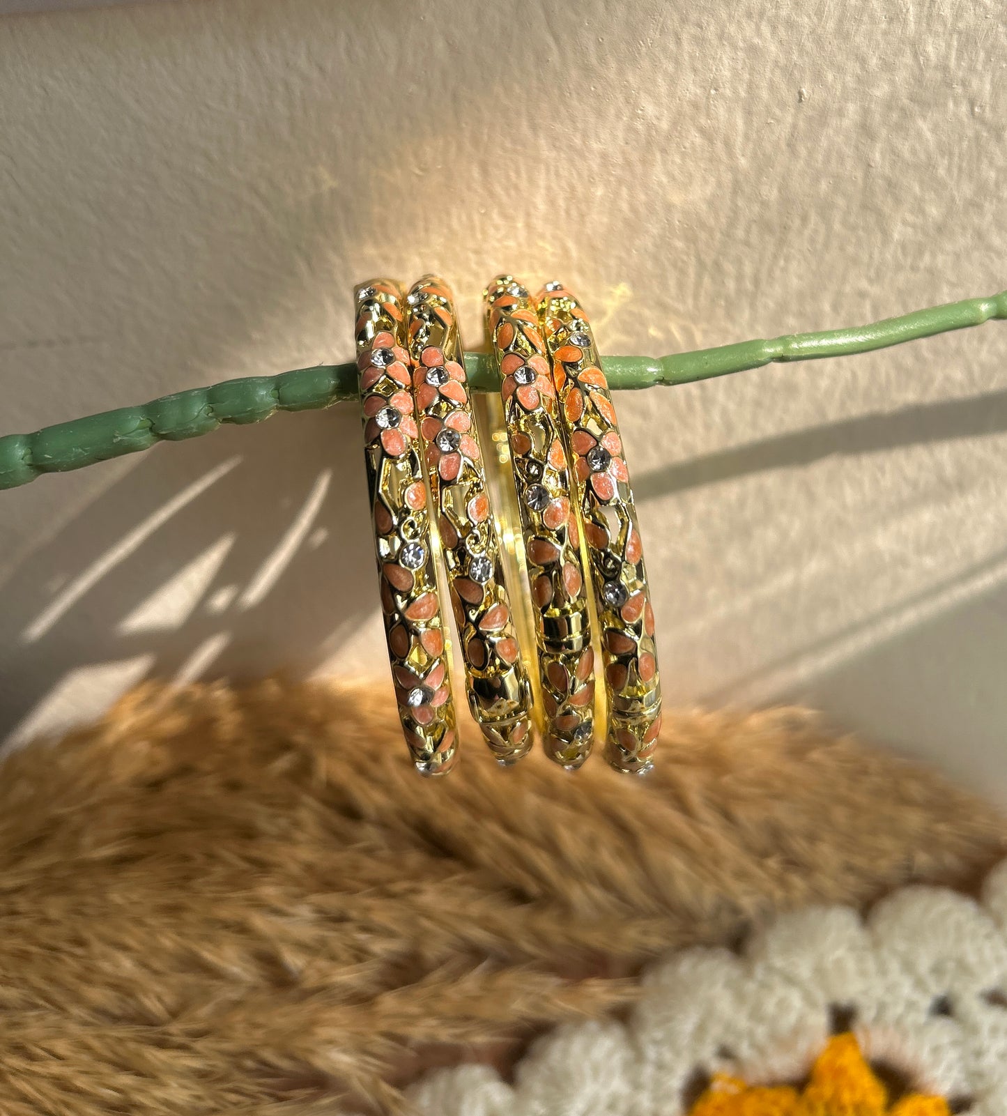 Peach Vintage Bangle (each bangle)