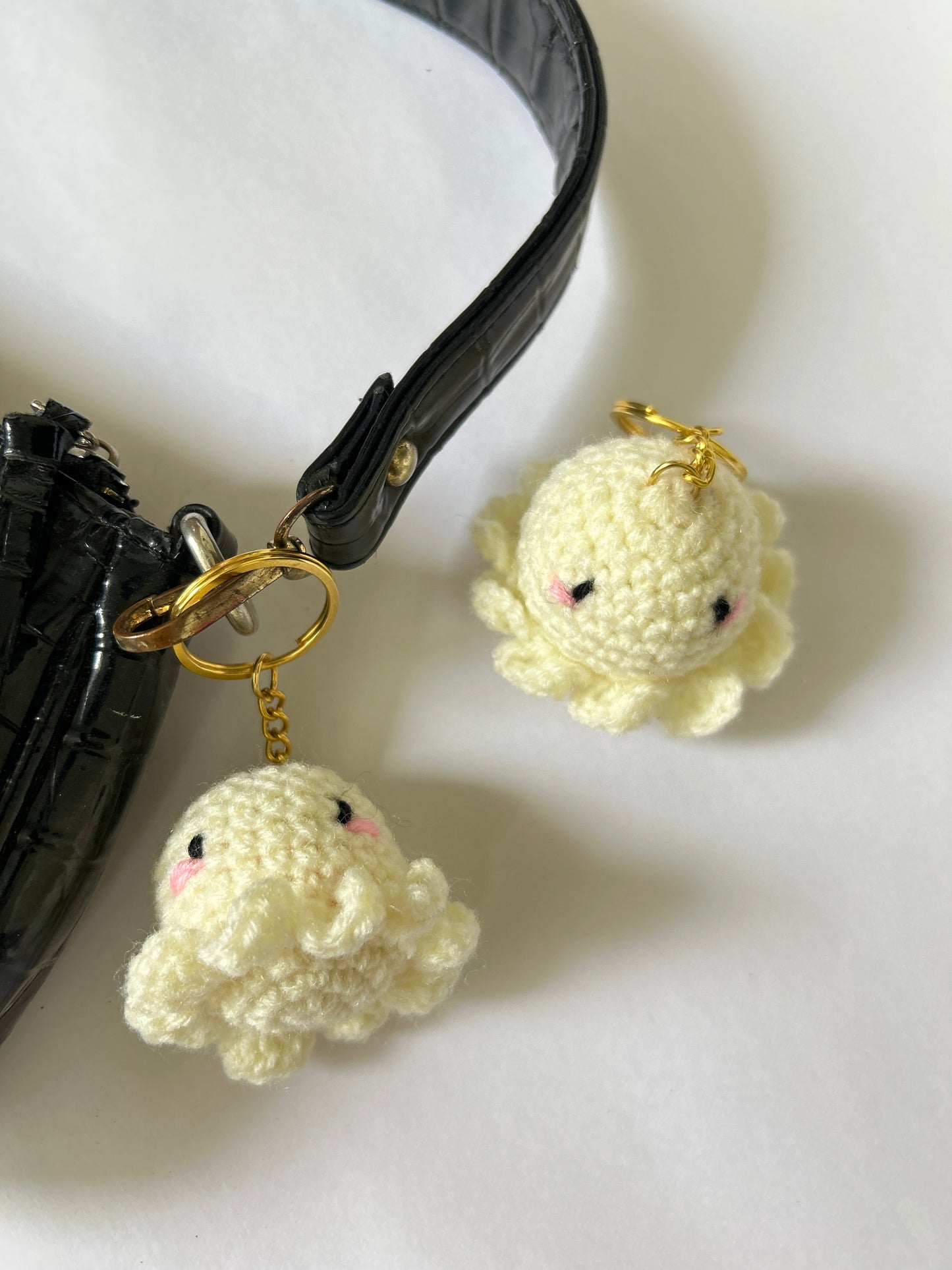 Blushing Octopus Keychain