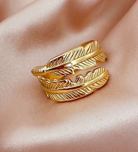 Gold leaf Ring
