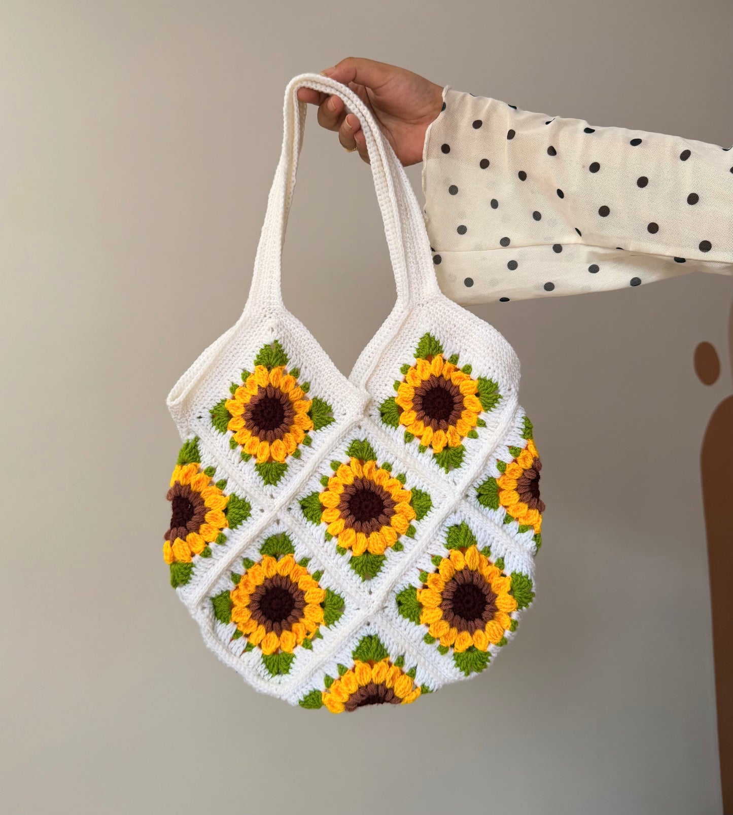 Golden Sunflower Granny Tote Bag