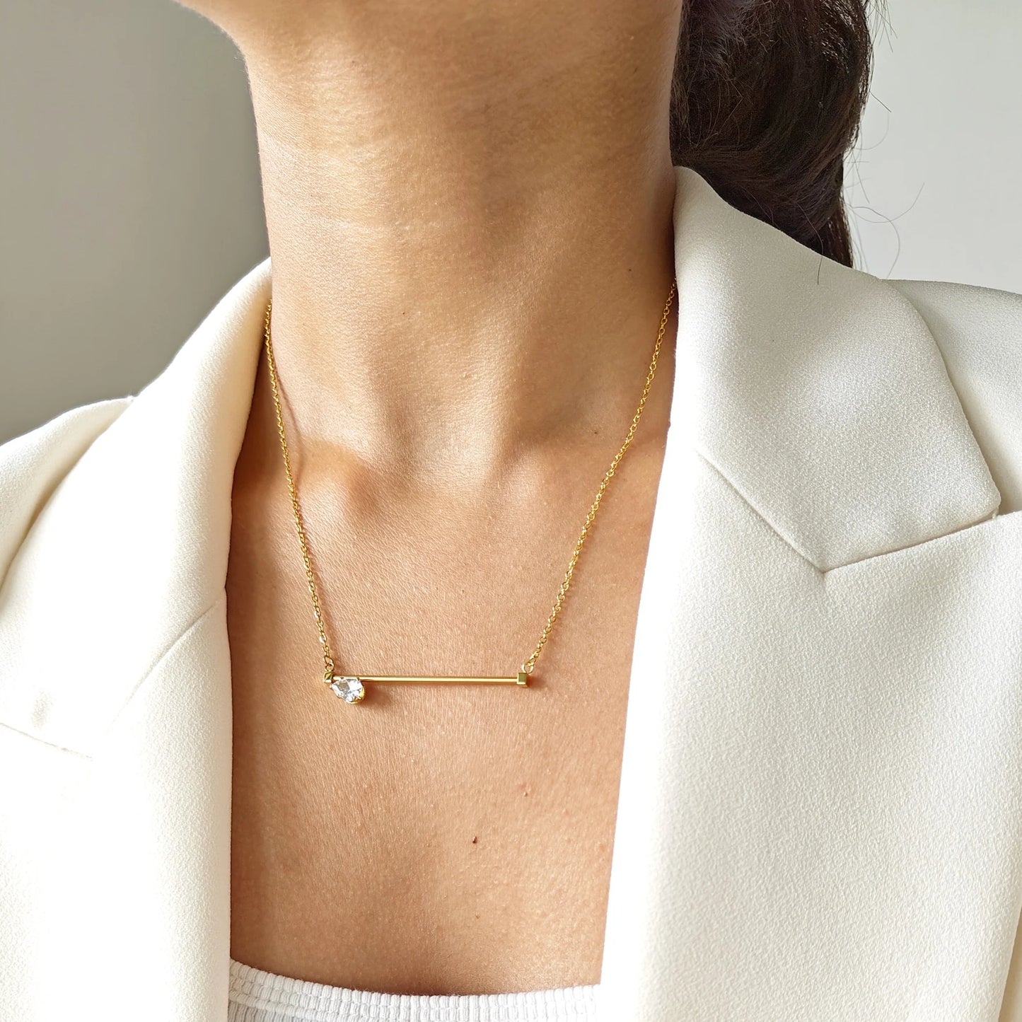 Teesha - Bar stone Necklace