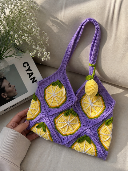 Zesty Lemon Crochet Bag 🍋