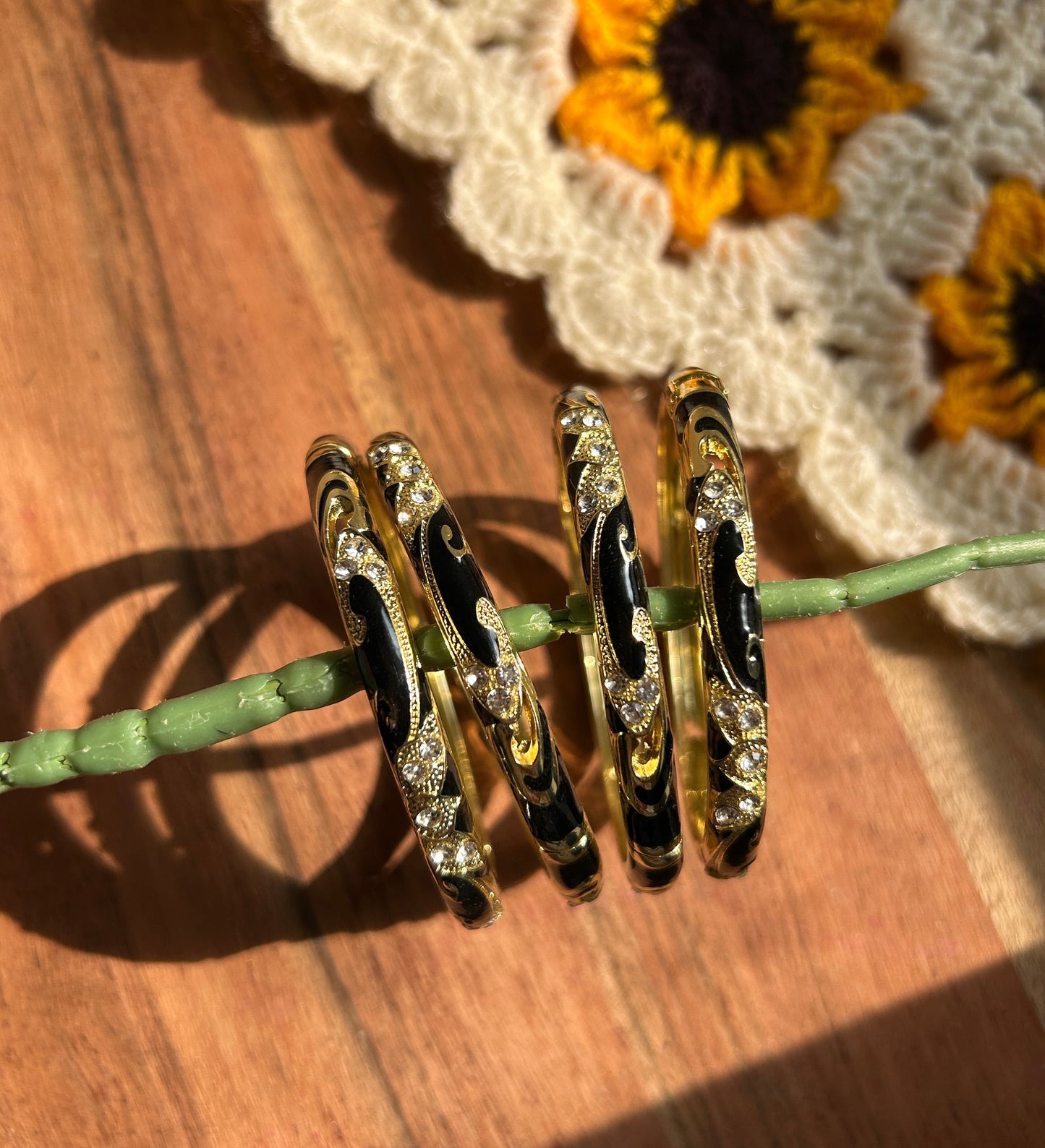 Black Vintage Bangle (each bangle)