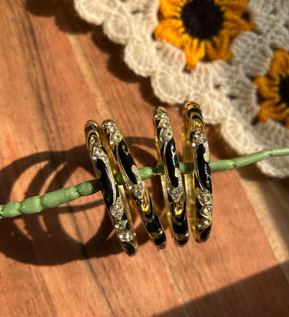 Black Vintage Bangle (each bangle)