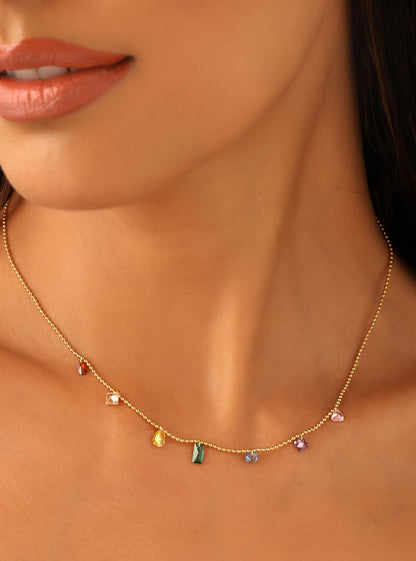 Muticolor Strand Nevklace