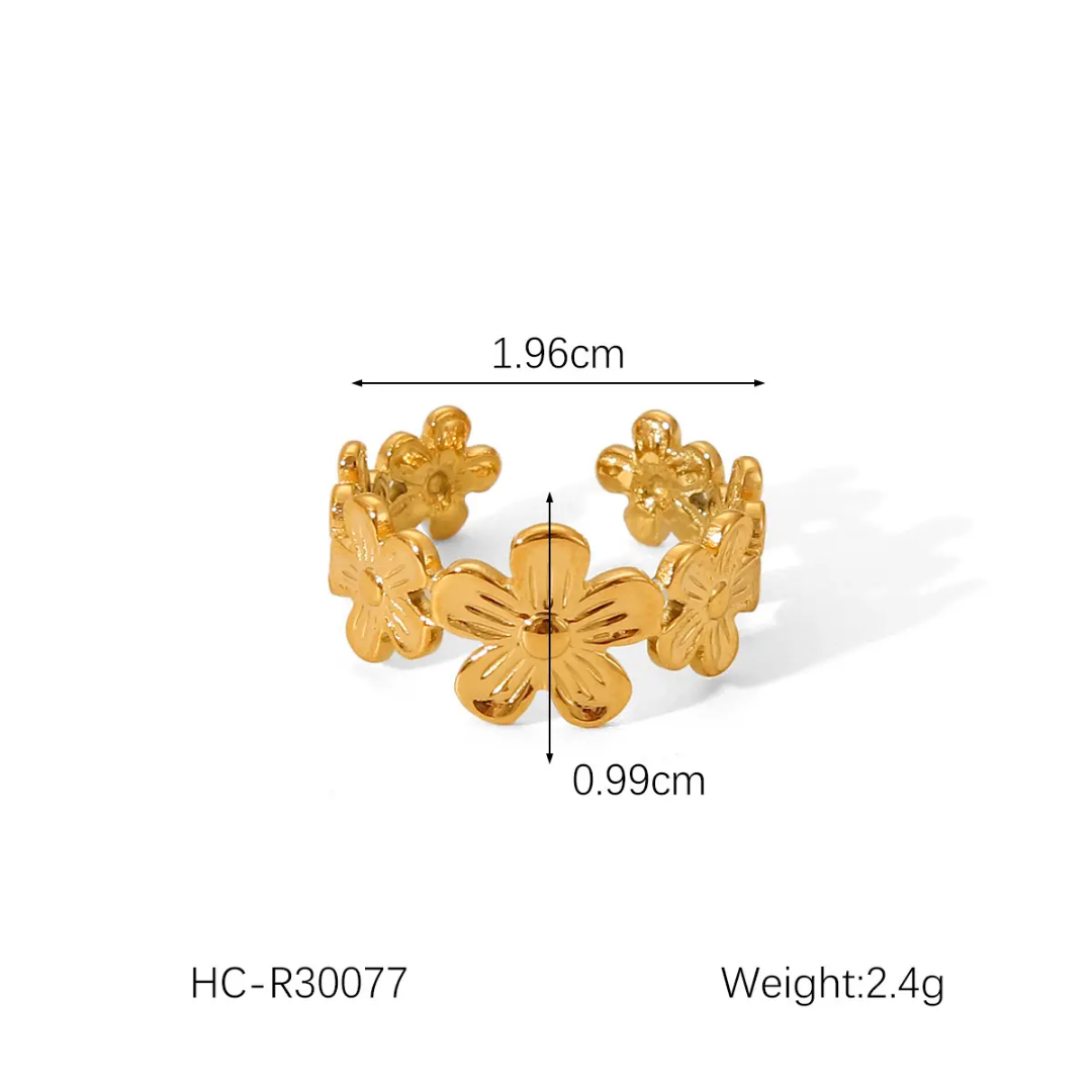 Gold Flower Ring