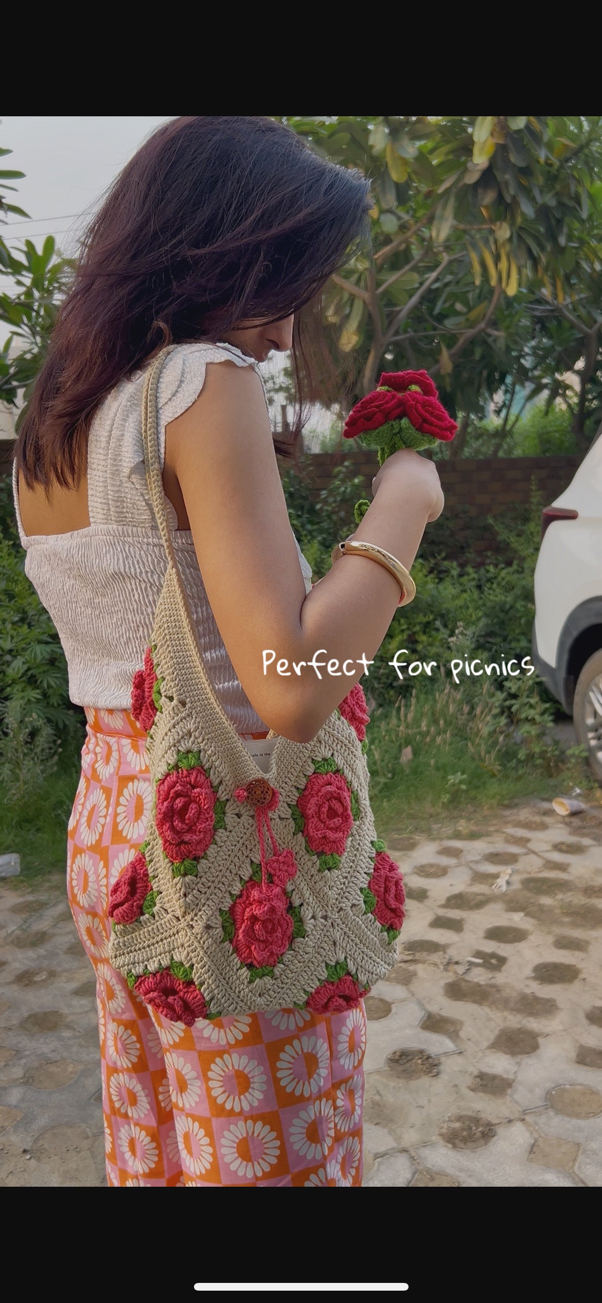 Rosette Tote Bag