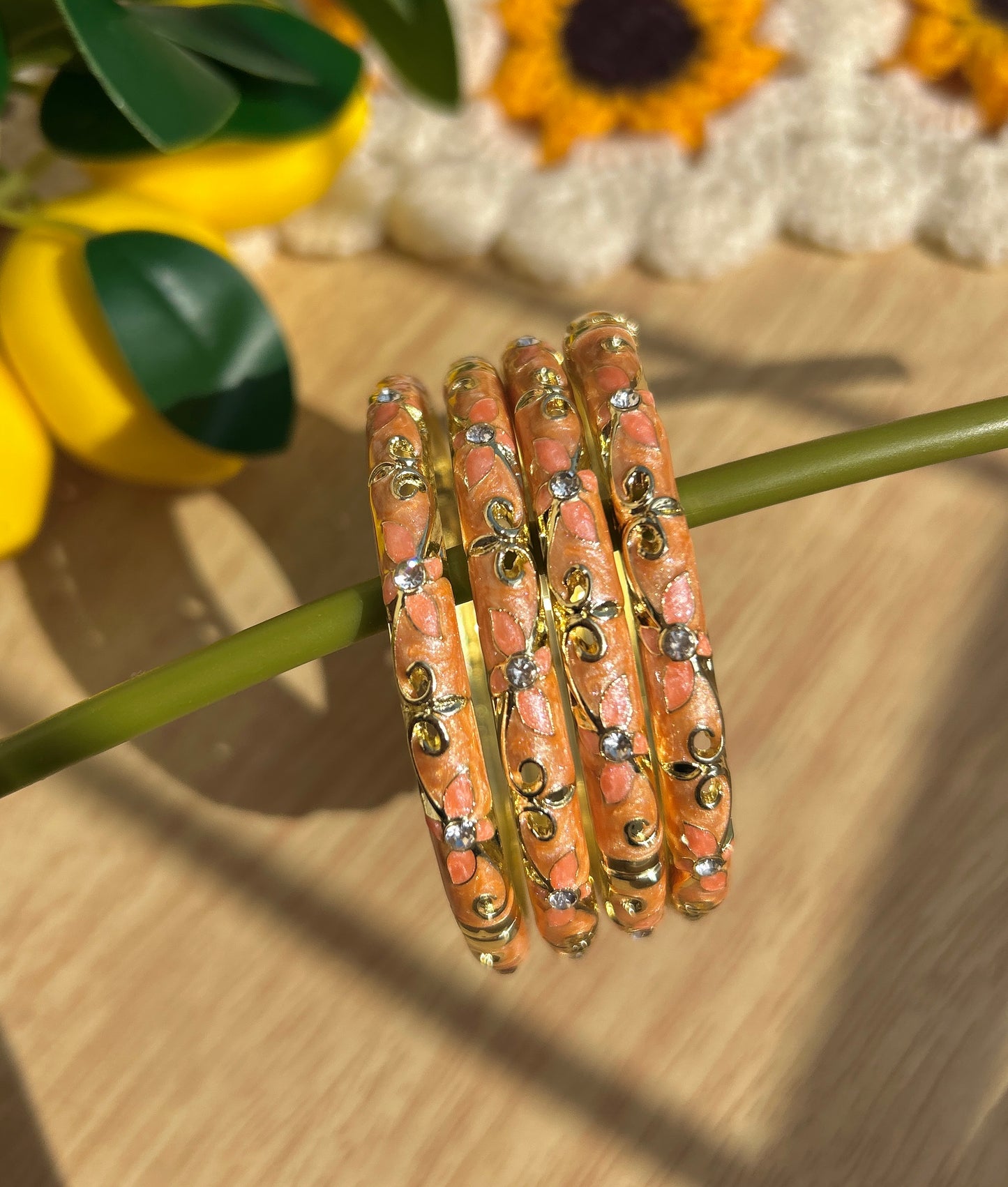 Orange Vintage Bangle (each bangle)