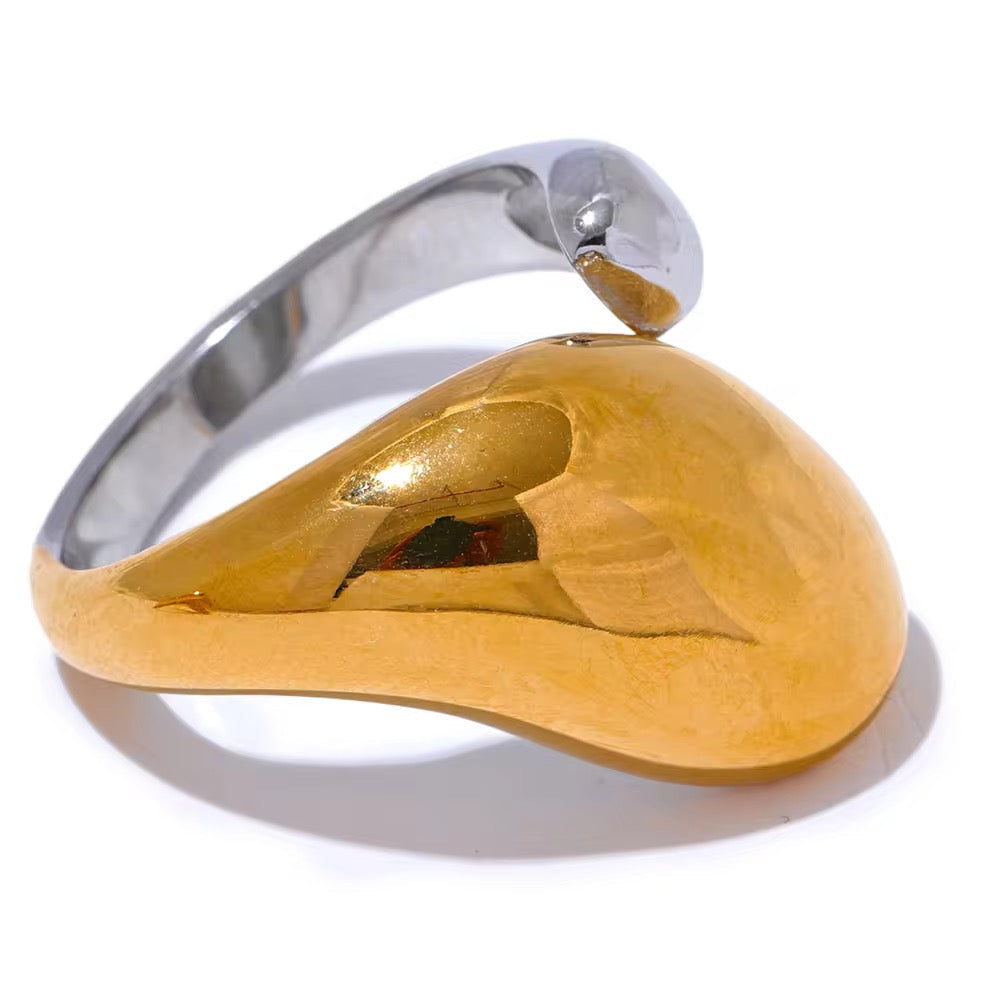 Mix Metal Statement Ring