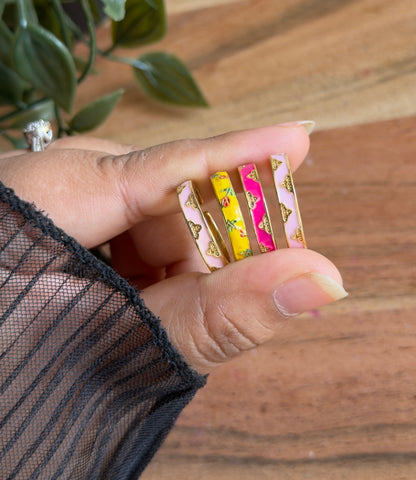 Enamel Adjustable Band Ring