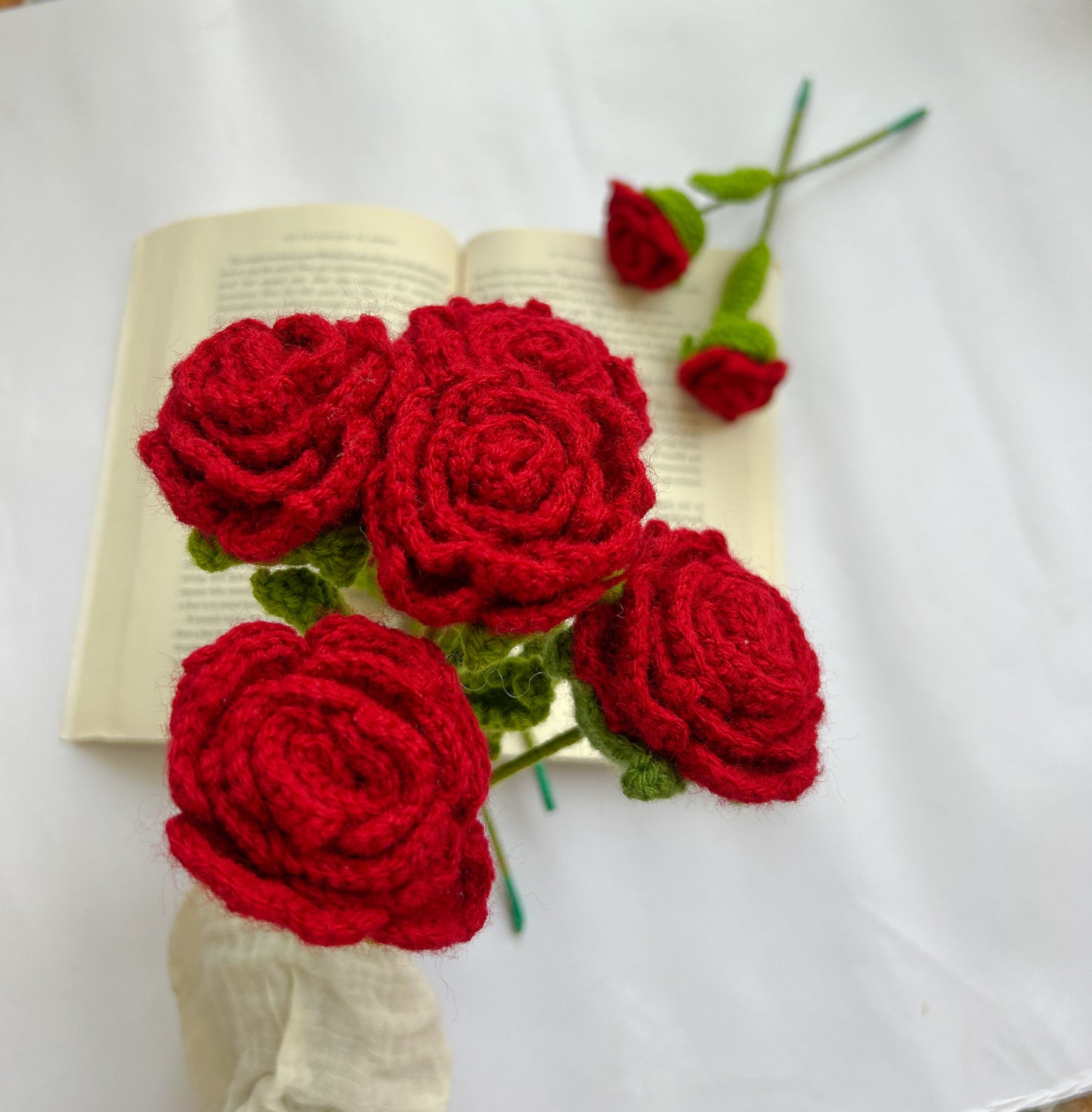Crochet Rose - Red