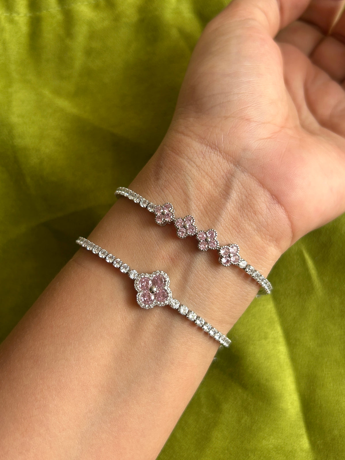 The Juliette Clover Tennis Bracelet