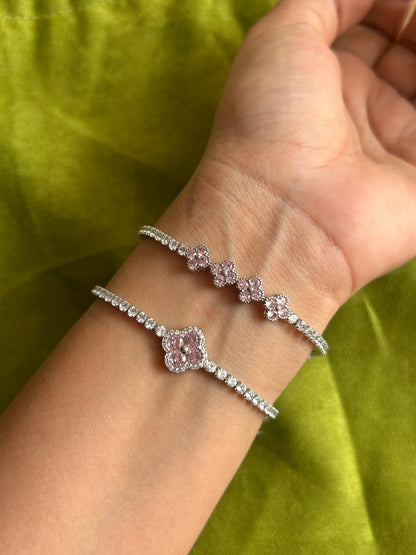 The Juliette Clover Tennis Bracelet