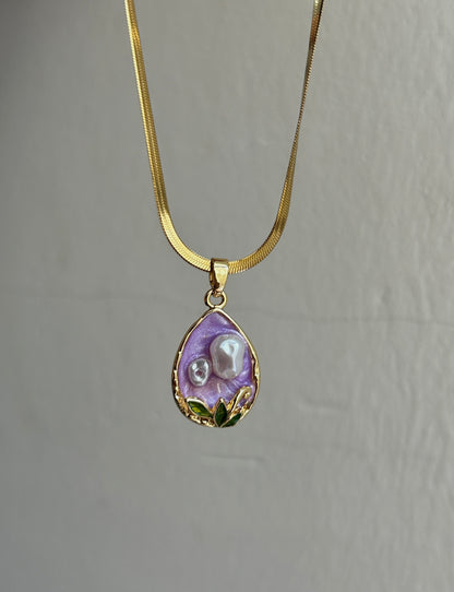Lavender Lustre Necklace