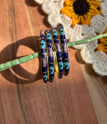Royal blue Vintage Bangle (Each Bangle)