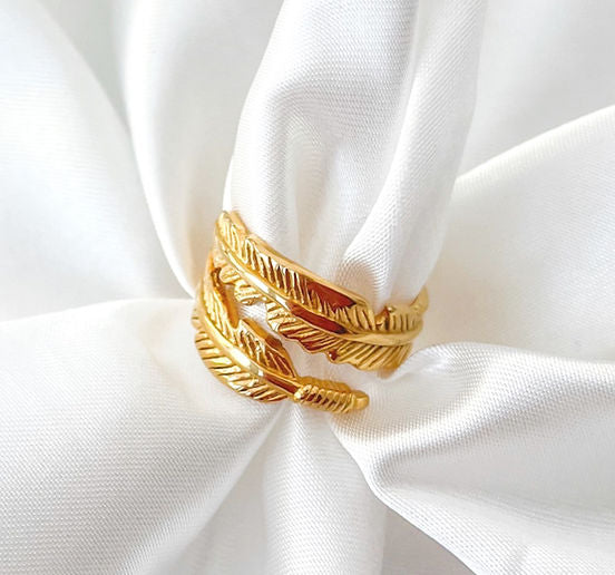 Gold leaf Ring