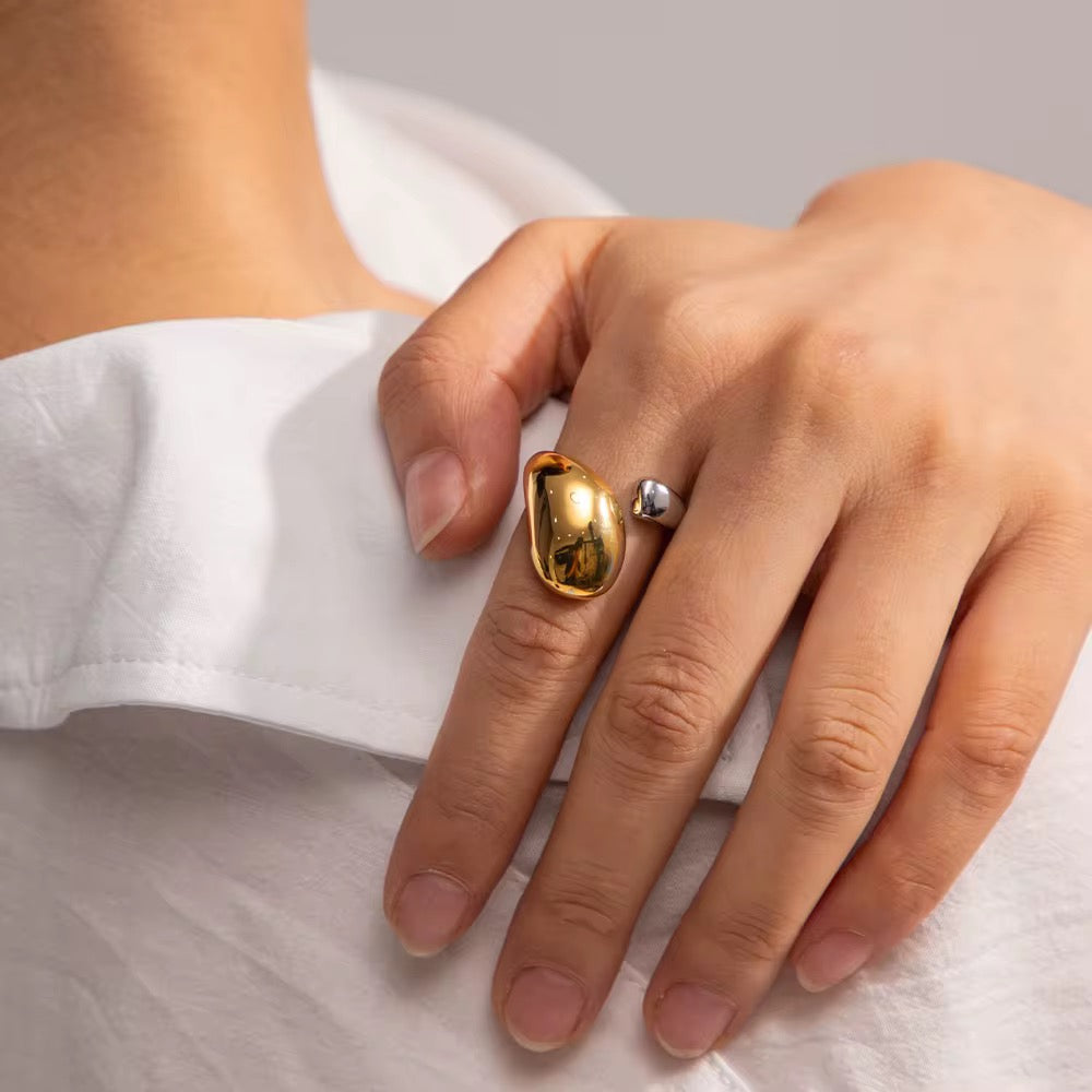 Mix Metal Statement Ring