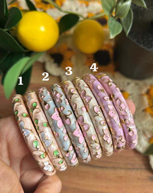 Floral Wishper Vintage Bangle (each bangle)