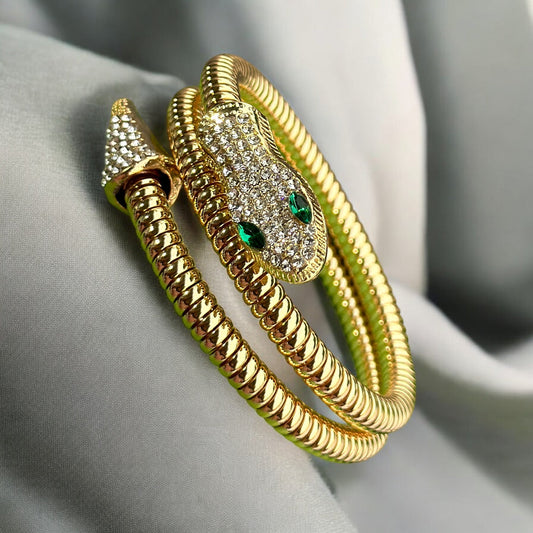 Green Eyed Wraparound Bracelet