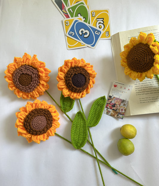 Realistic Crochet Sunflower