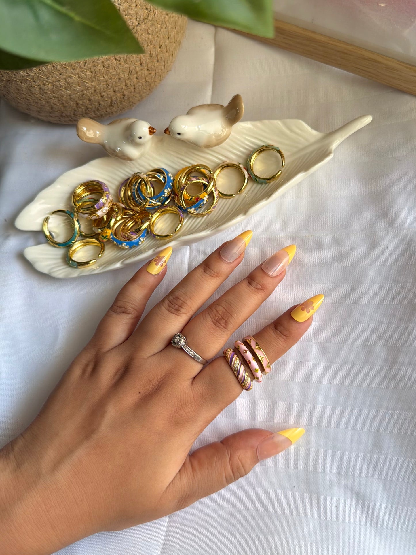 Pastel Enamel Ring