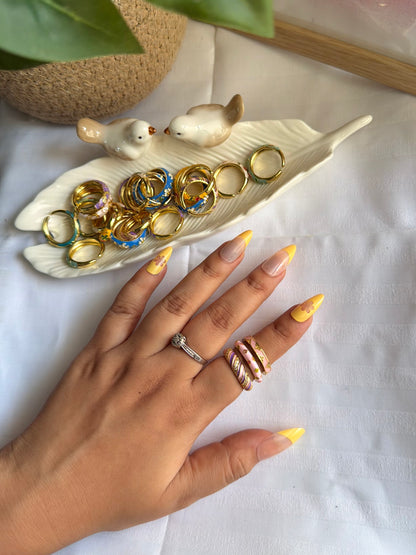 Pastel Enamel Ring