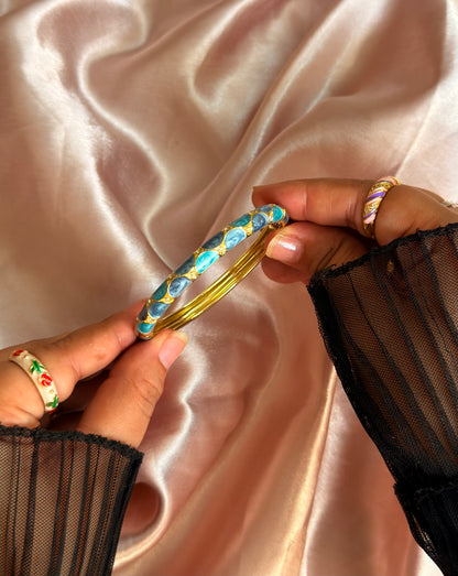 Blue Vintage Bangle (Pack of 1)