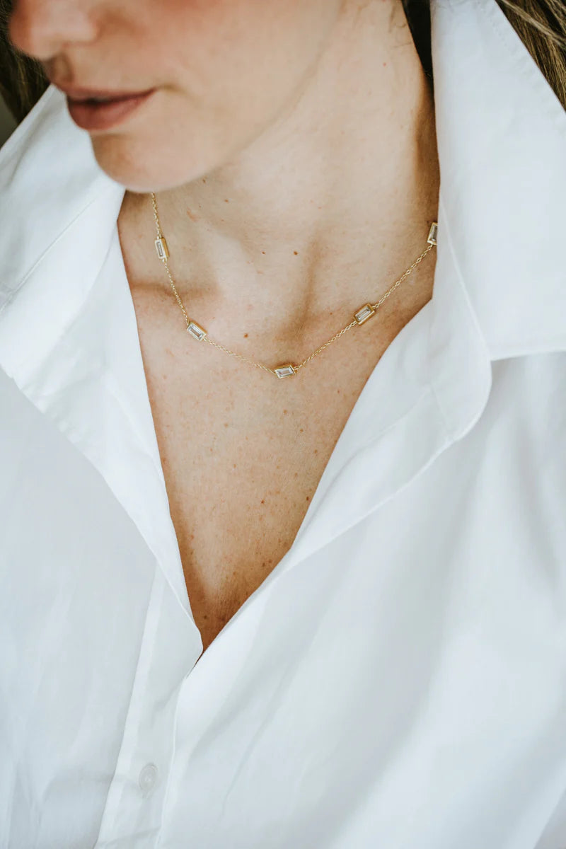 Baguette Necklace