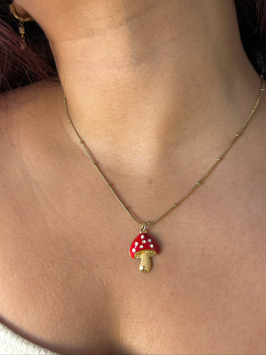Merry Mushroom Necklace