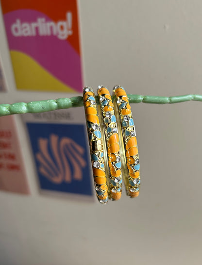 Yellow Vintage Bangle (each bangle)