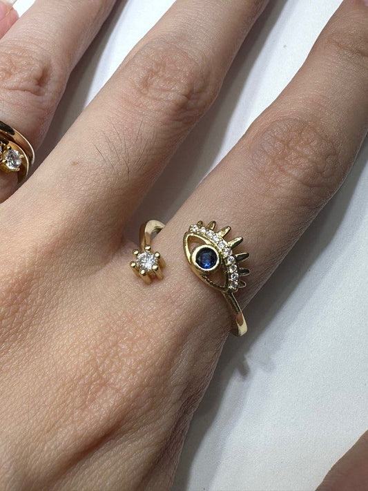 Luxe Evil Eve Ring