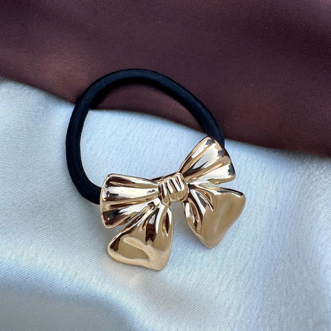 Bow Gold Plated Pony Cuff