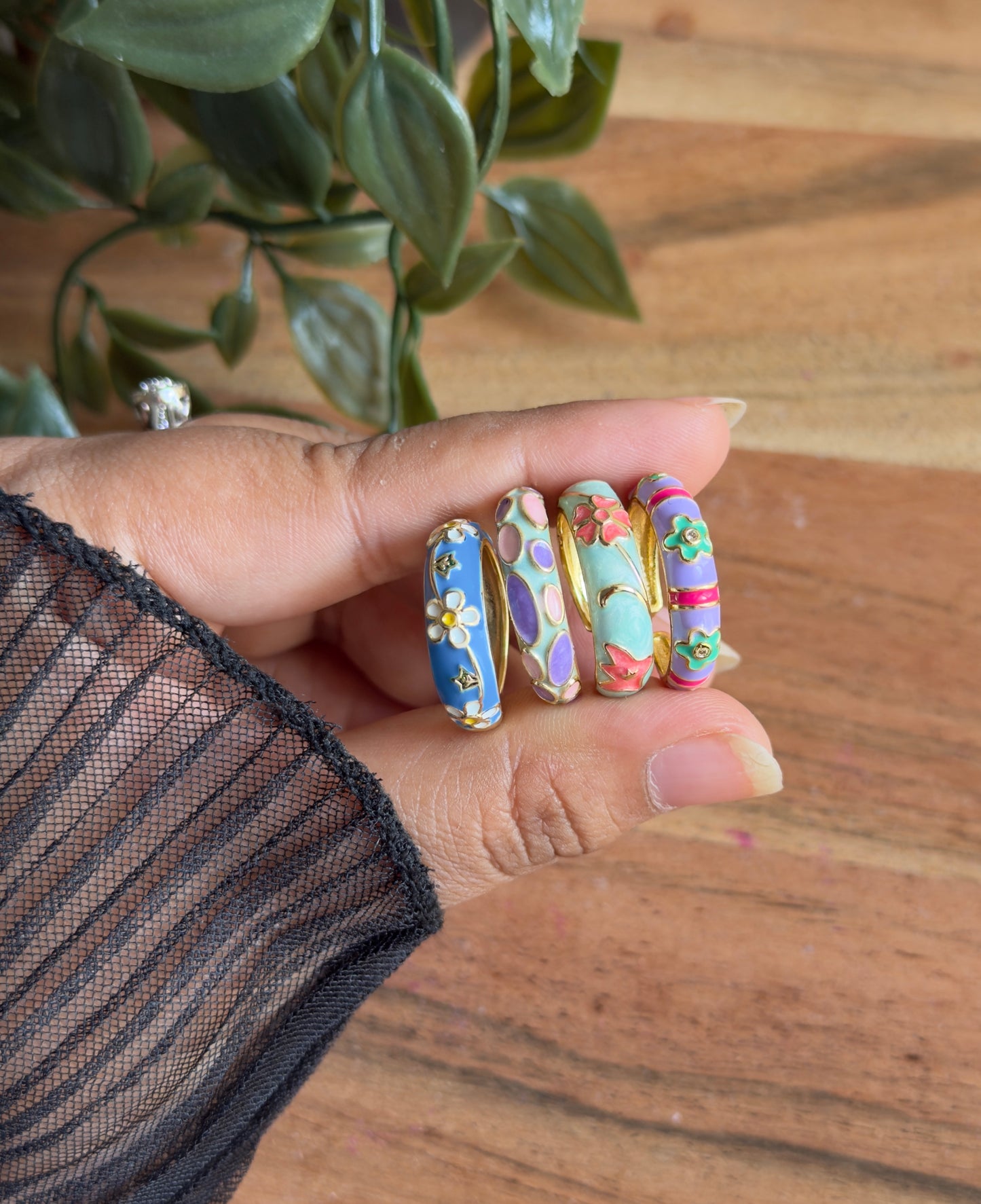 Vintage Enamel Ring