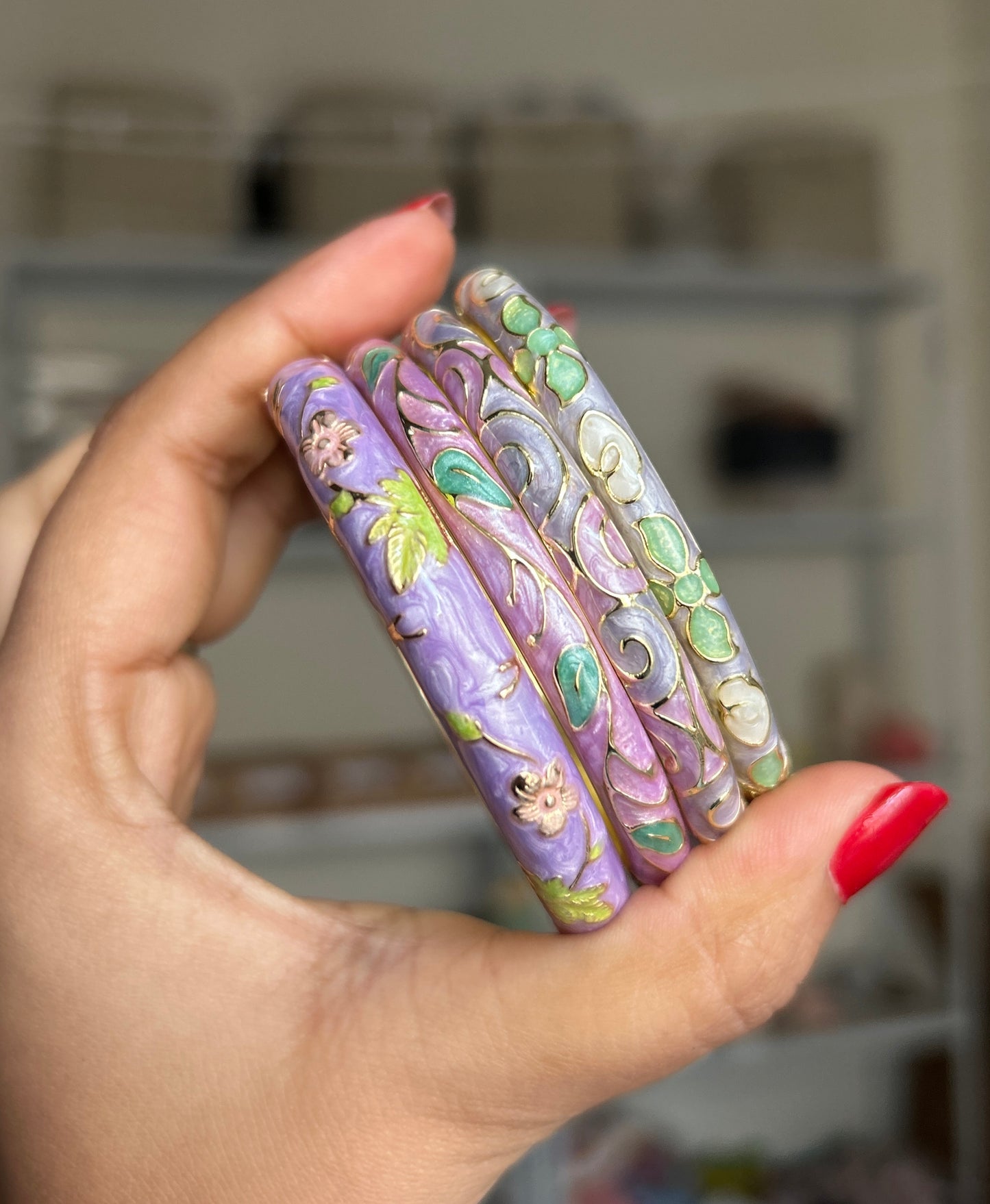 Lilac Garden Stack (Set of 4)
