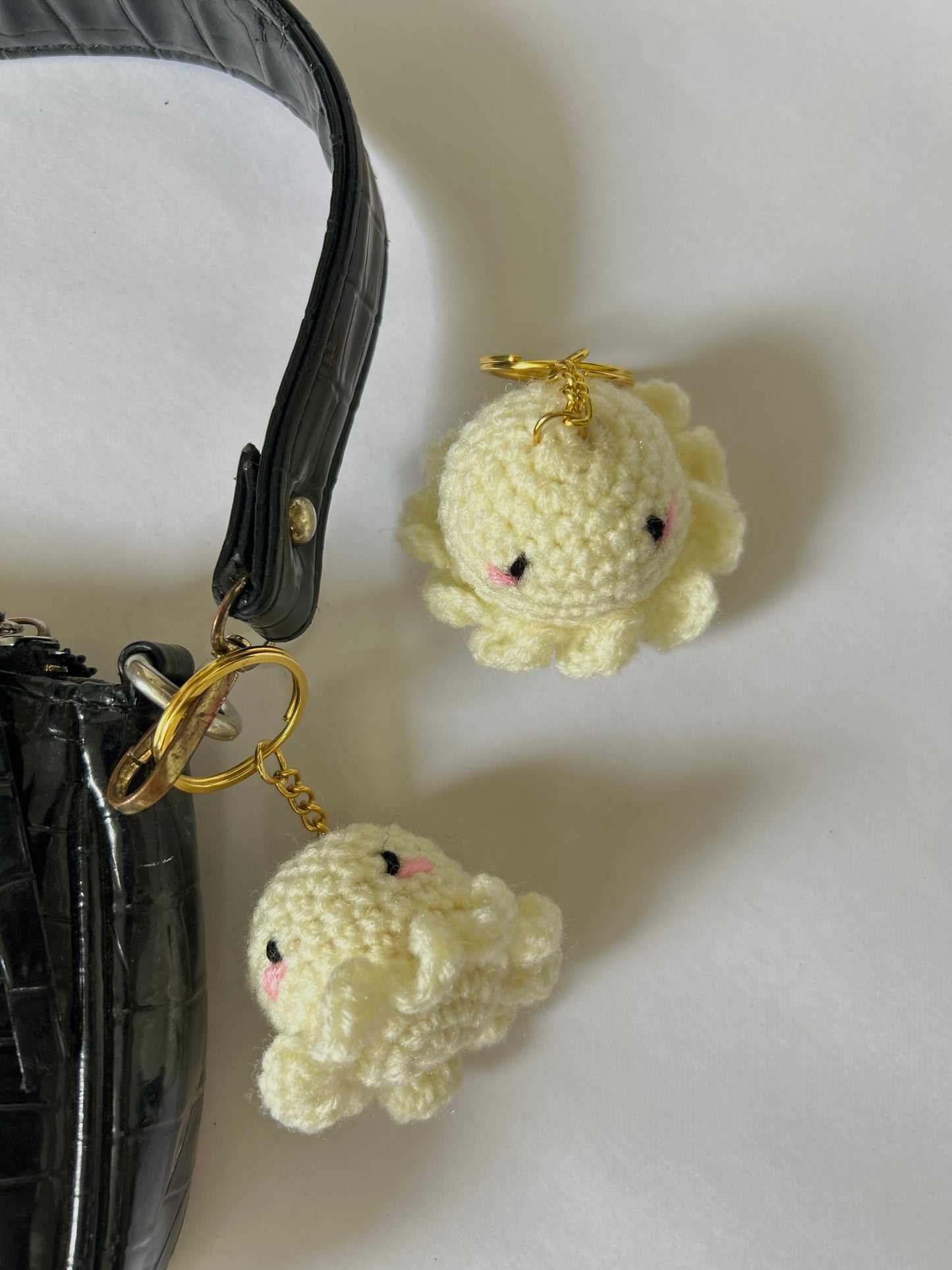 Blushing Octopus Keychain