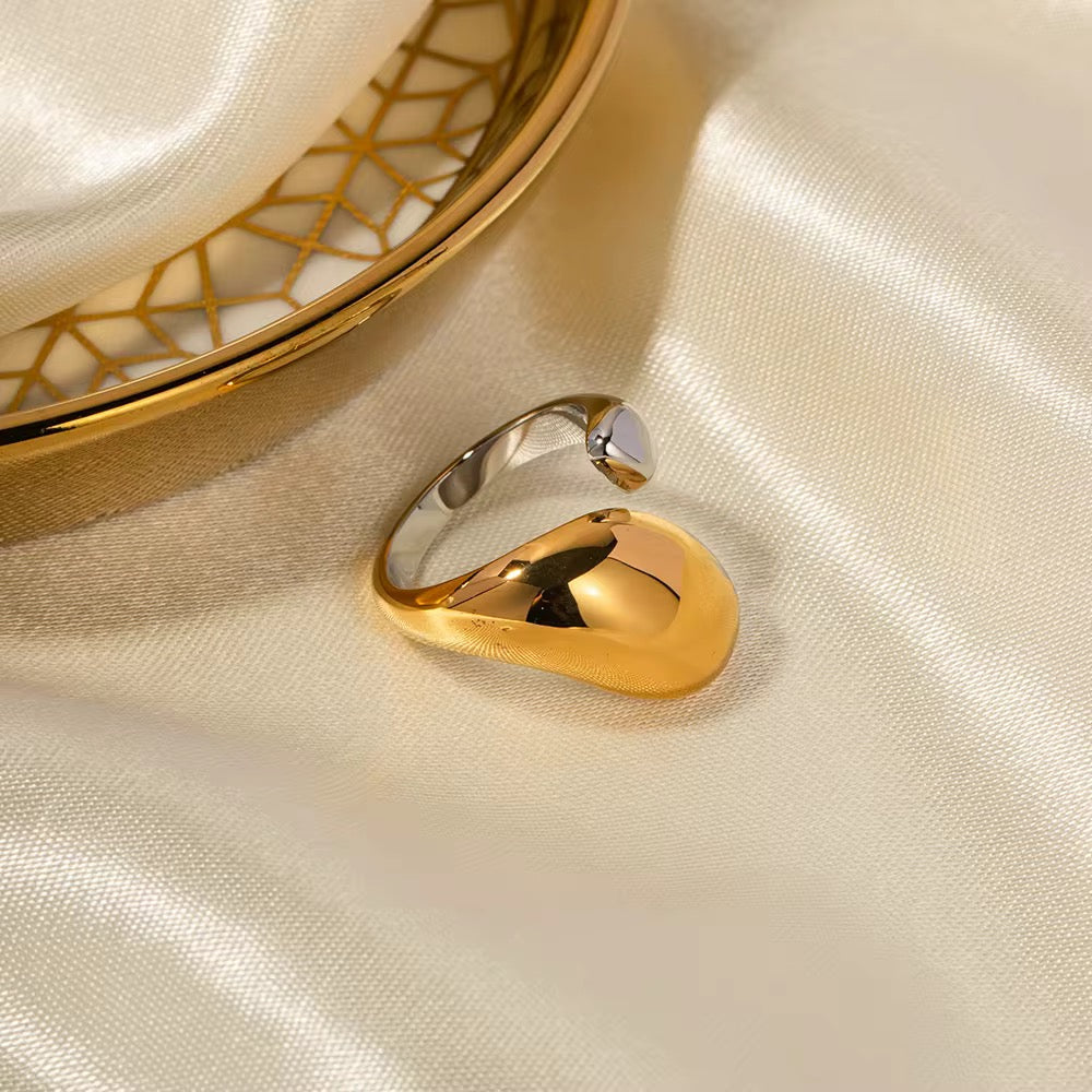 Mix Metal Statement Ring