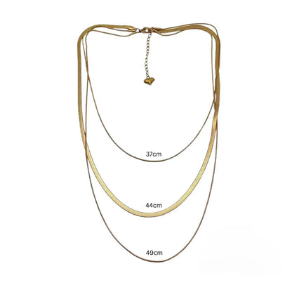 Triple layer Snake Chain Necklace