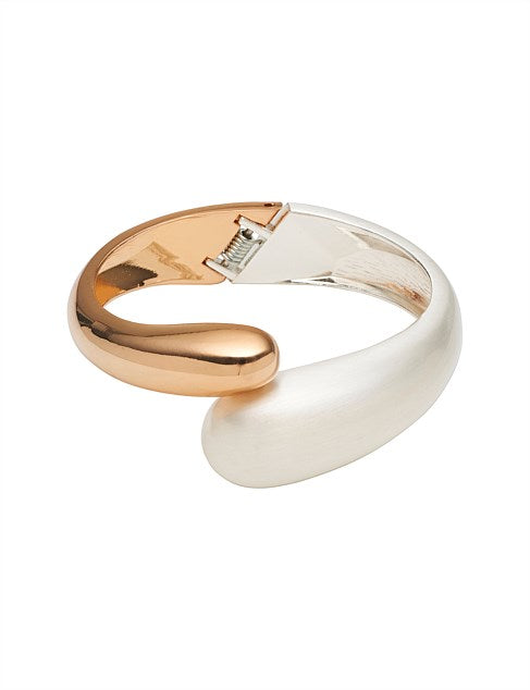 Dual Color Twist Cuff Bracelet